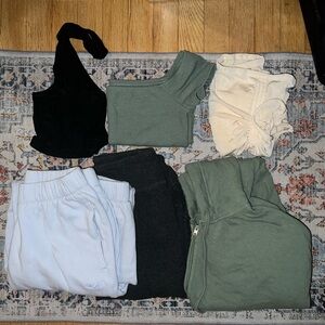 Bundle of clothes (six items) Hollister, Prettylittlething, fashion nova